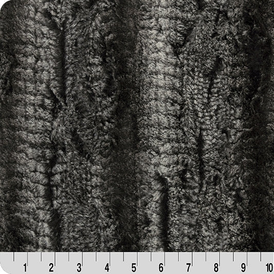 Black Luxe Cuddle Boa Fabric 58/60