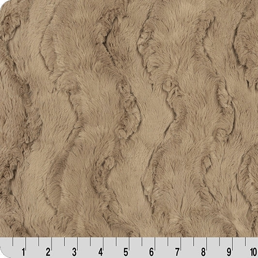 Polyester Cuddle Fabric Luxe Cuddle Glacier Simply Taupe 58-60"