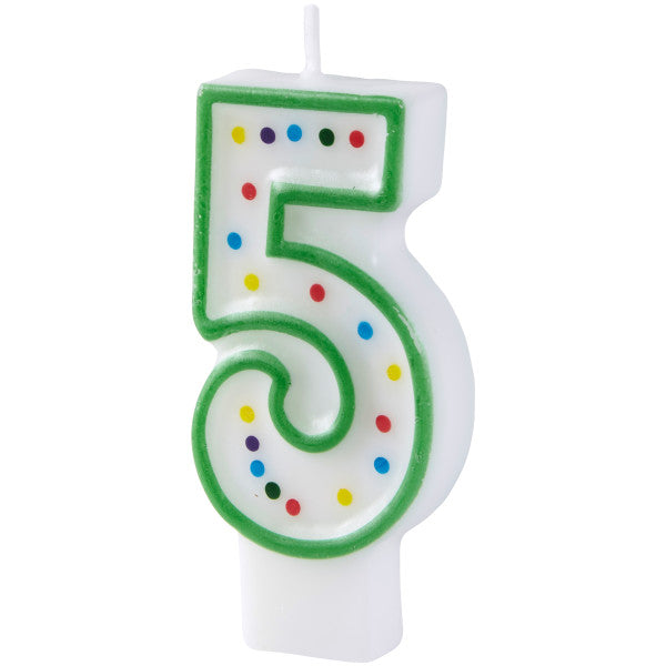 Wilton Green Number 5 Birthday Candle