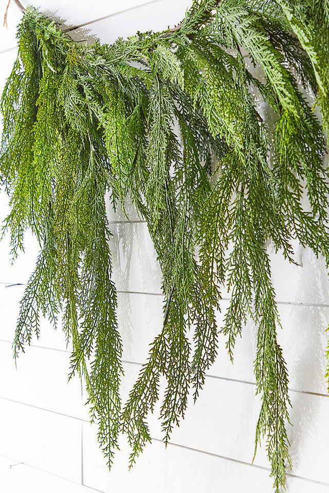 48 Inch Real Touch Lebanon Cedar Dripping Garland