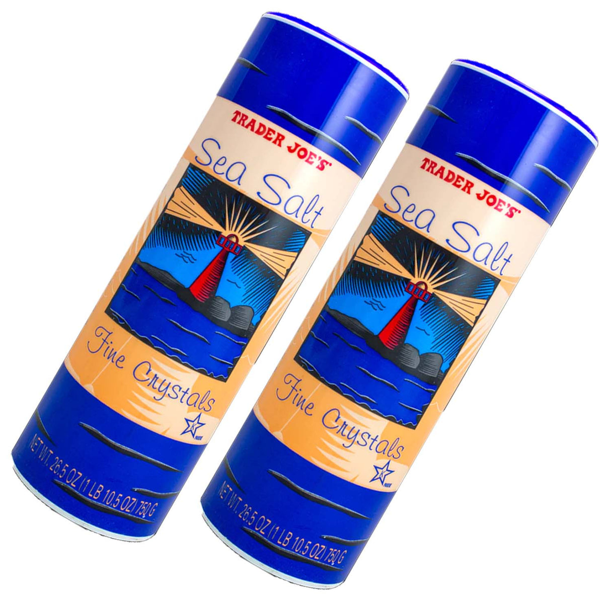 Trader Joe's Sea Salt Fine Crystals, Finishing Salt, Cooking Salt - 26.5 Oz