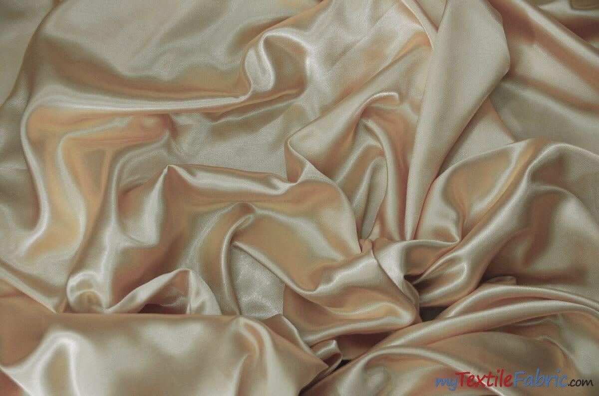 Silky Soft Medium Satin Polyester Fabric - Solid, 58/60" Width (70 Yard Bolt)