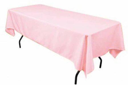 Polyester Rectangular Tablecloth 60x144 Inch – Durable Reusable Table Linen for Weddings, Parties, Banquets & Events