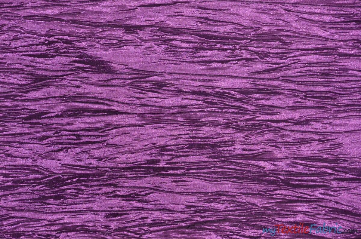 Crease Taffeta Crush Taffeta Polyester Fabric - Crushed Texture, 50/52" Width (Continuous Yards Or By Bolt)