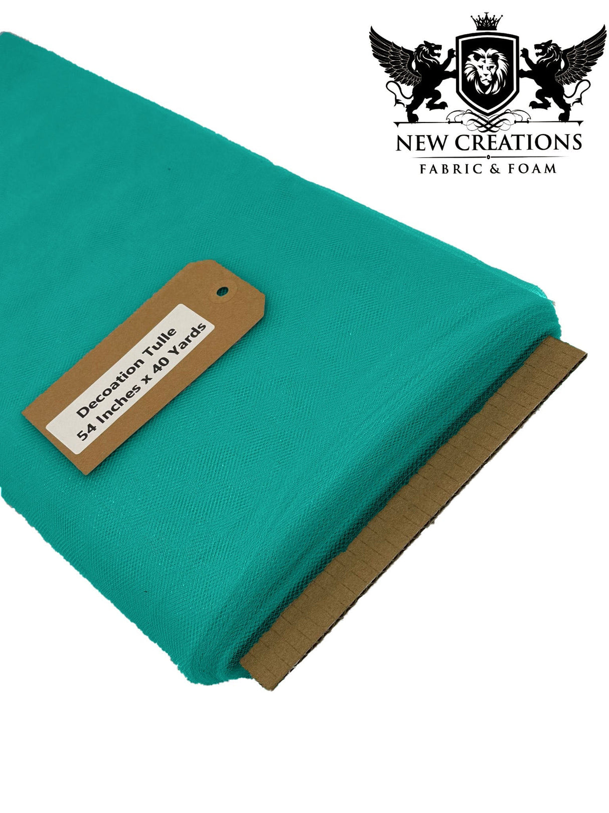 Light Teal Tutu Tulle Fabric - Light Teal Sheer Netting, 54" Width (5 Yards)