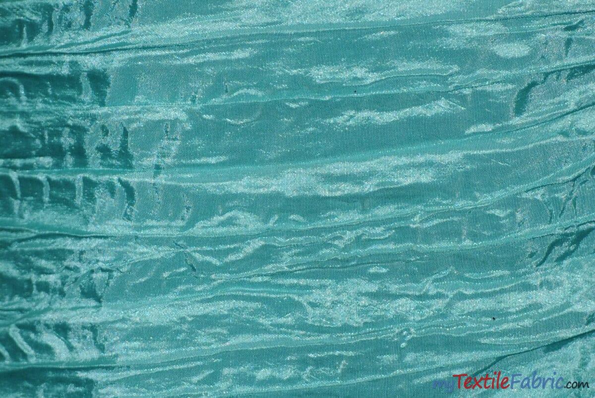 Crease Taffeta Crush Taffeta Polyester Fabric - Crushed Texture, 50/52" Width (Continuous Yards Or By Bolt)