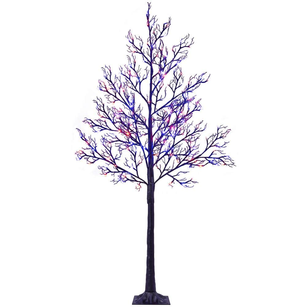 6 ft Pre-Decorated LED Pirate Halloween Yard Tree
