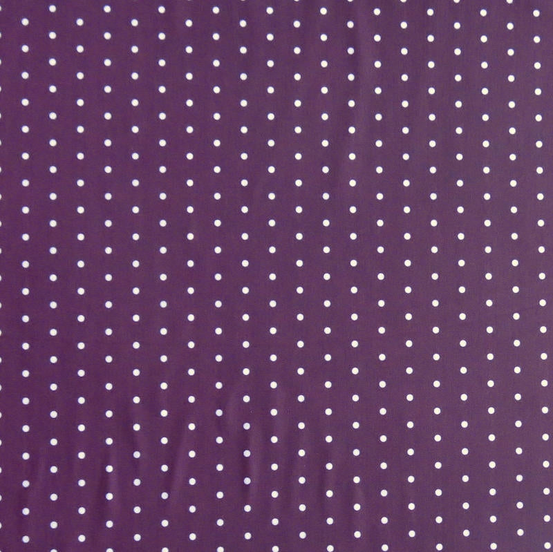 Swim Knit Nylon Spandex Lilac Mini Dots Burgundy