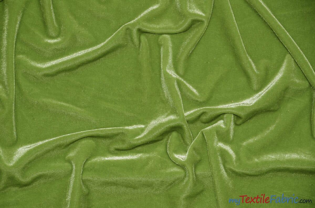 Stretch Velvet Spandex Fabric - Solid, 58" Width (1 Yard)