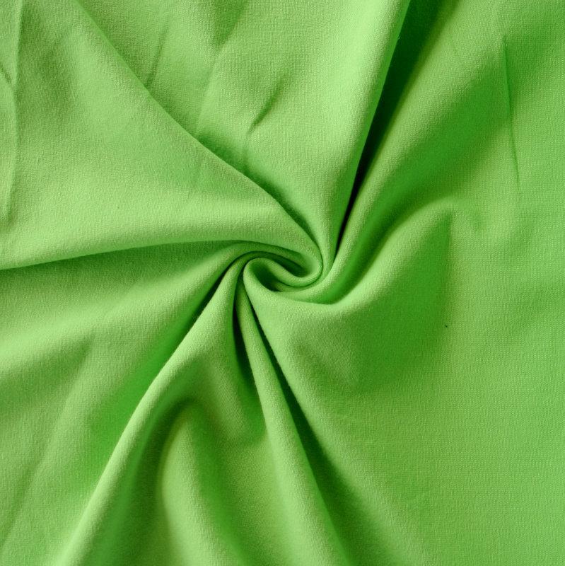 Cotton Lycra Jersey Knit Fabric - Lime Green