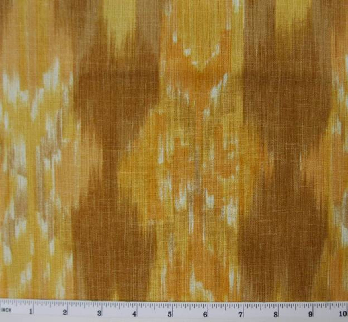 1 Yard Linea Brown Orange Fabric 58/60 Inches Wide 100 Percent Polyester
