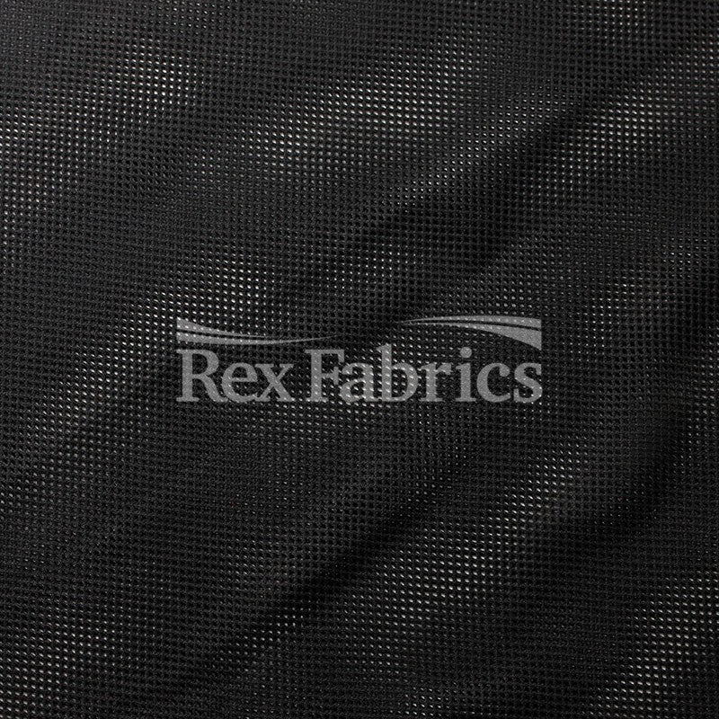 Liner Mesh Polyester Fabric - Black/White Mesh, 57/58" Width, 62 GSM (1 Yard)