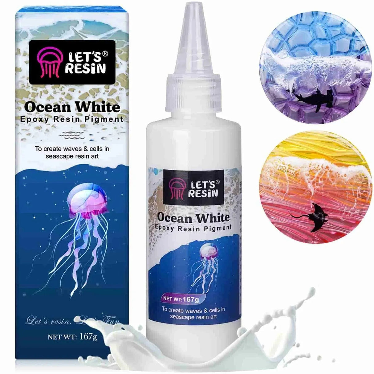 Liquid Resin Pigment - Ocean White (5.89 oz)