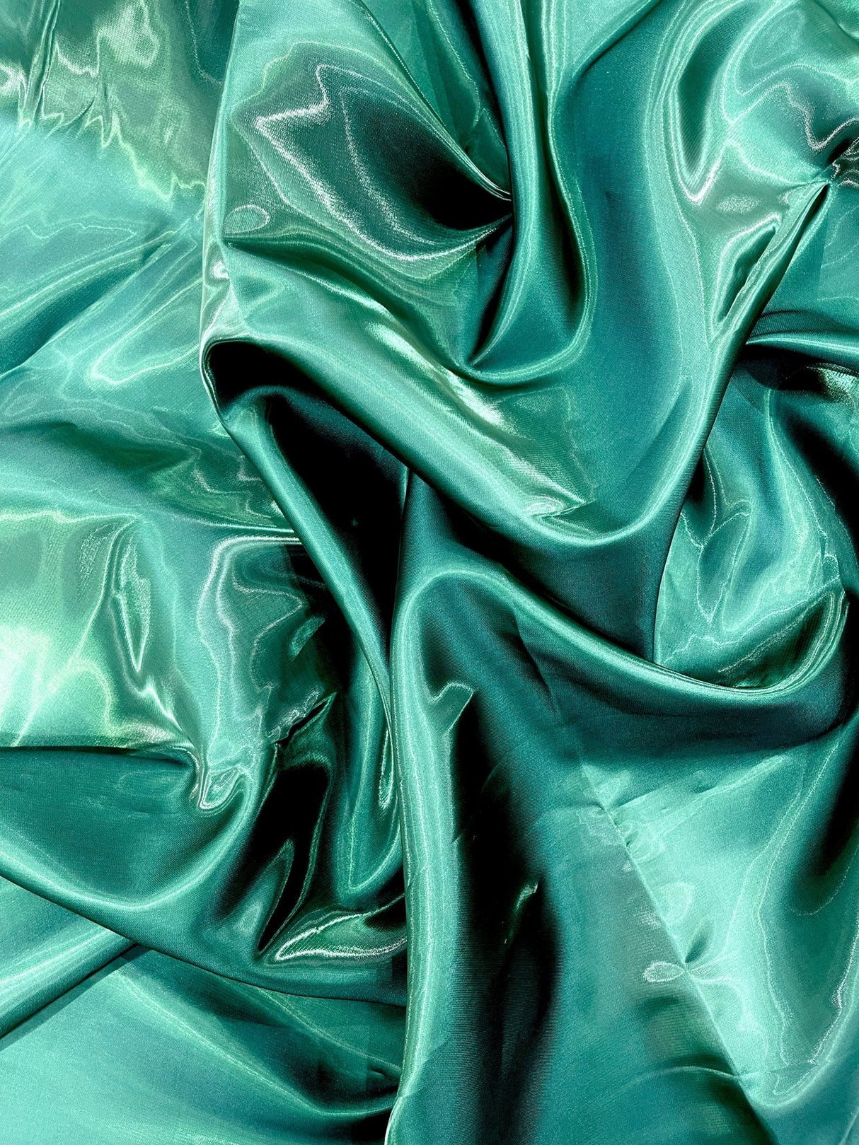 Liquid Wet Bridal Satin Polyester Fabric - High Shine Finish, 58" Width (1 Yard)