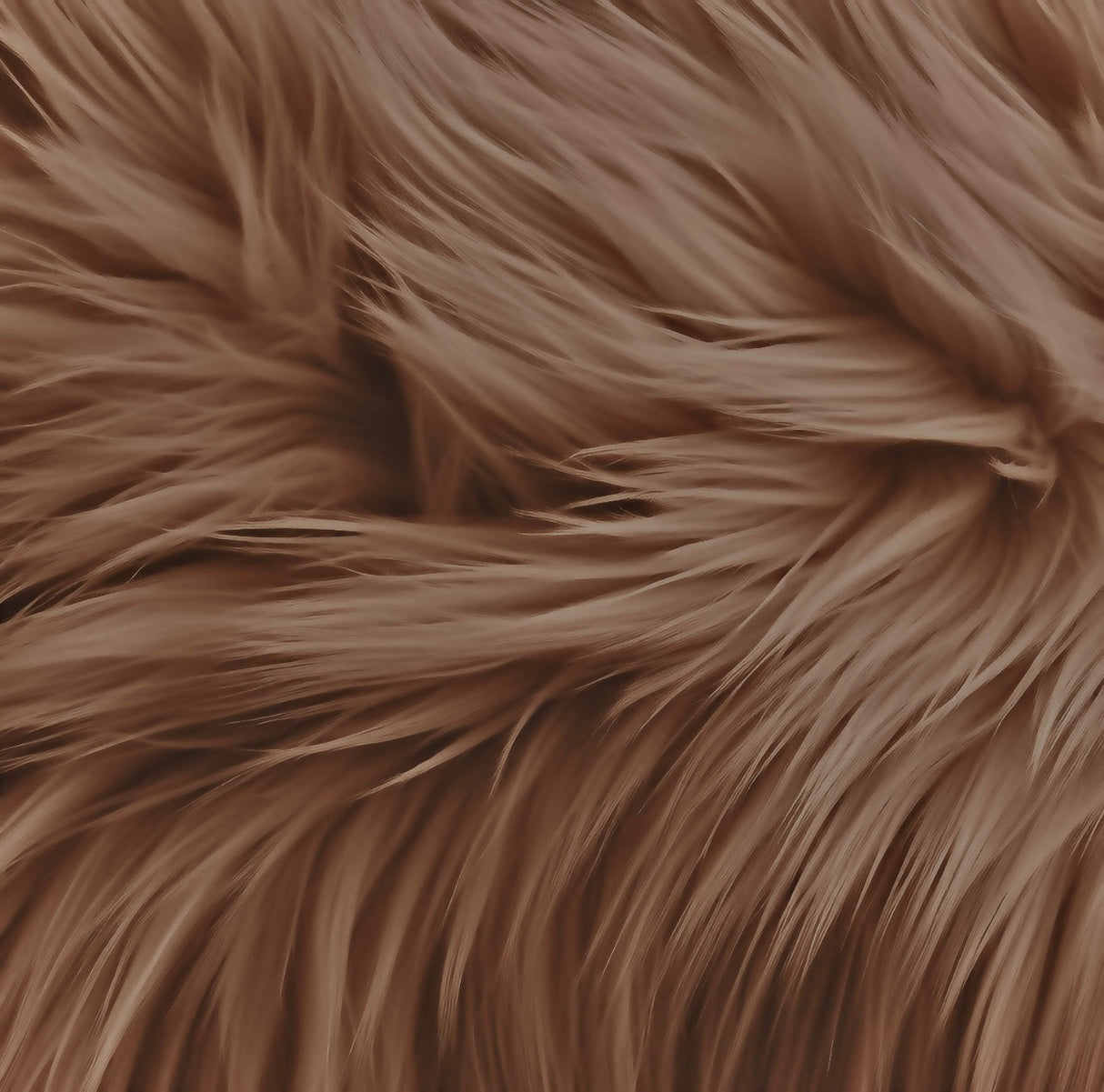 Faux Fur Fabric Round Shaggy 60 Inch Diameter