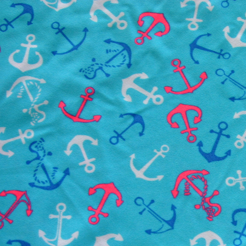Swim Knit Nylon Lycra Little Anchors