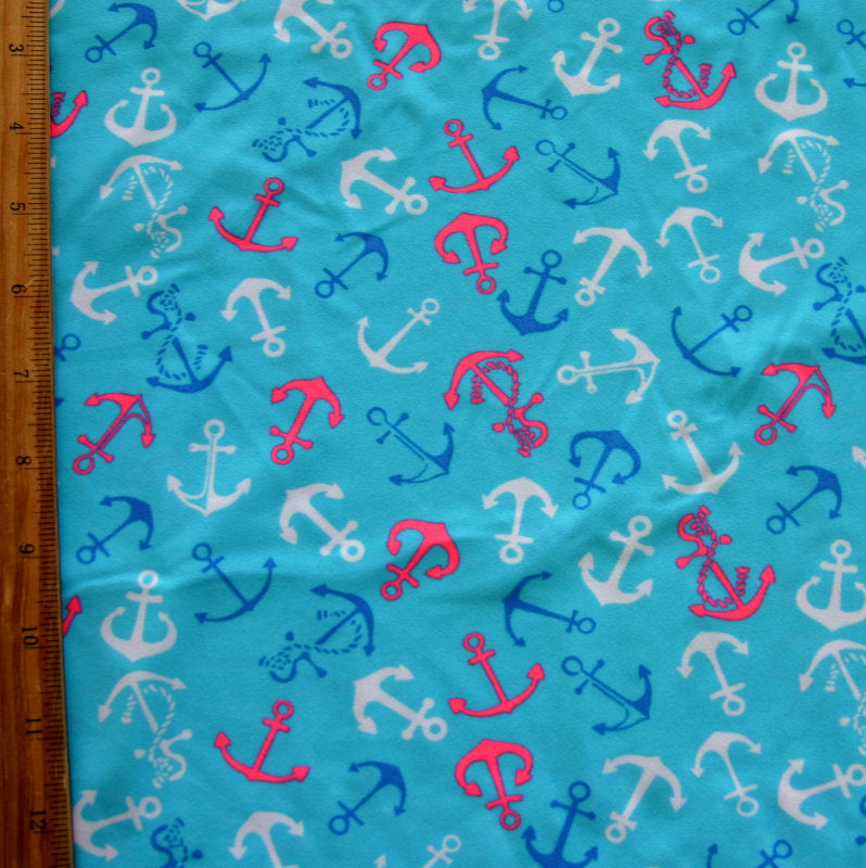 Swim Knit Nylon Lycra Little Anchors