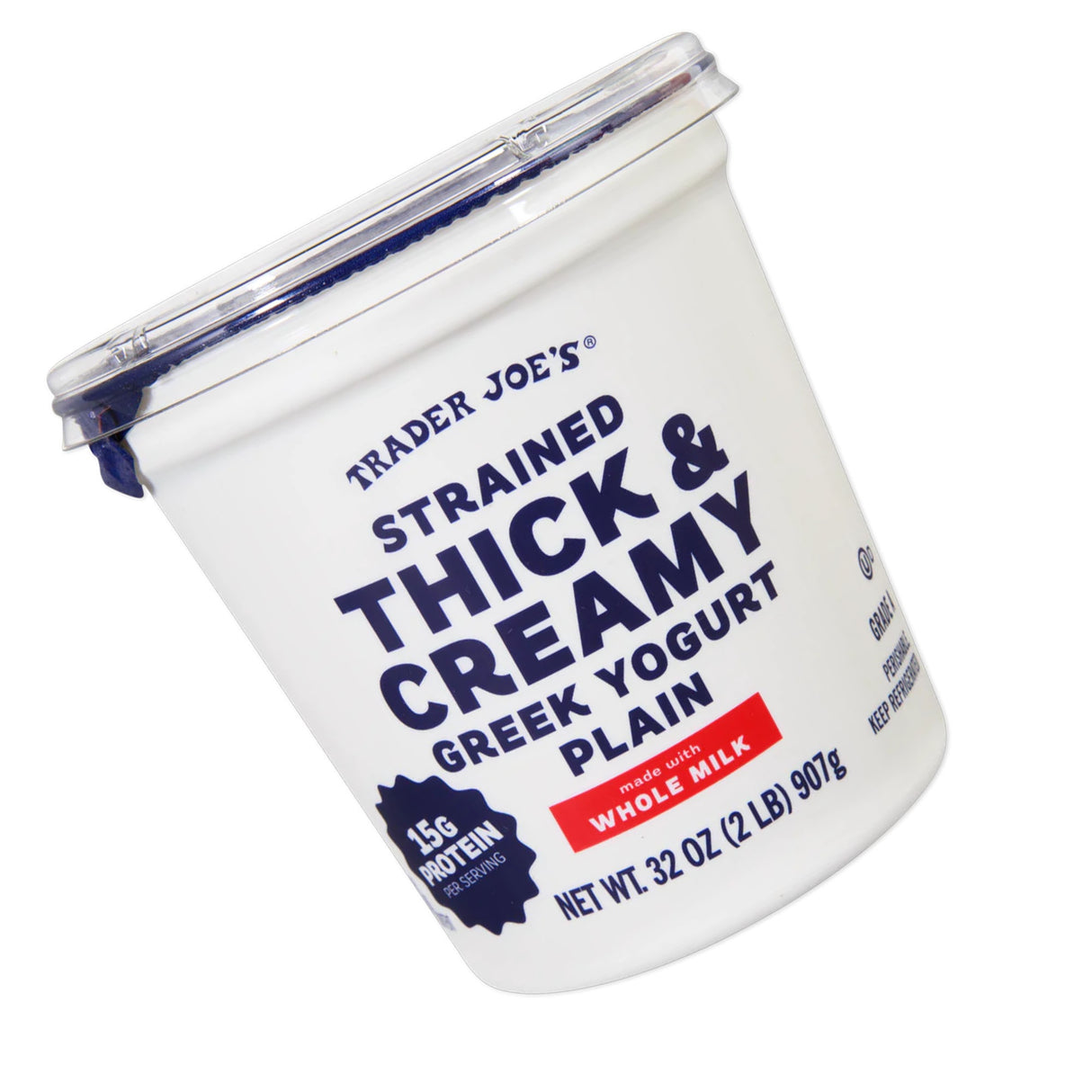 Strained Thick & Creamy Greek Yogurt Plain - 32 Oz