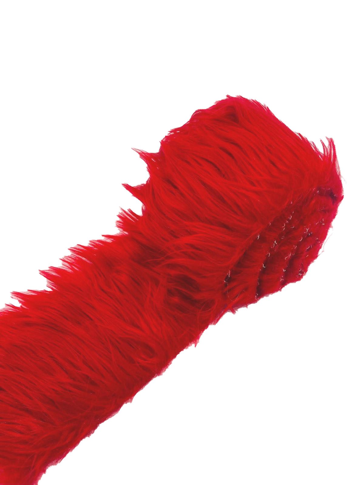Long Pail Soft Faux Fur Fabric - Shaggy Strip, Multiple Colors, 3" X 60" Inch (1 Piece)