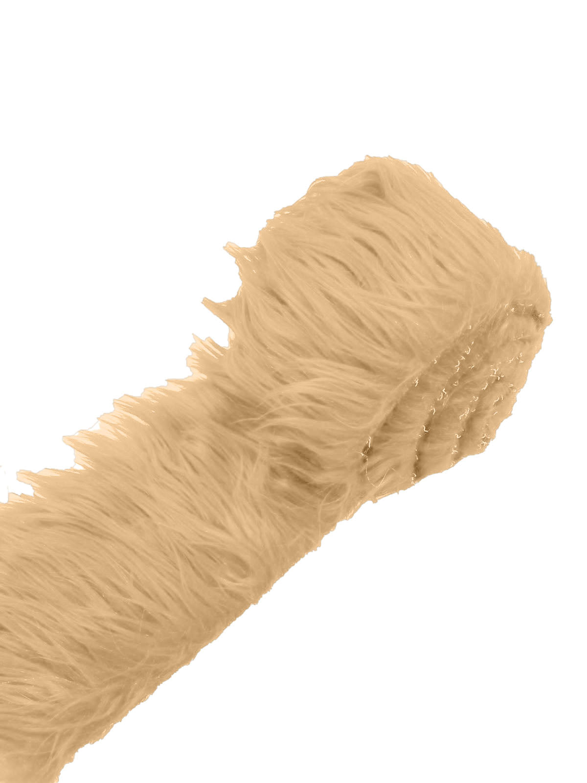 Long Pail Soft Faux Fur Fabric - Shaggy Strip, Multiple Colors, 3" X 60" Inch (1 Piece)