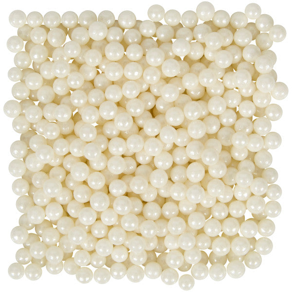 Wilton White Pearlized Sugar Pearls – 5 oz.