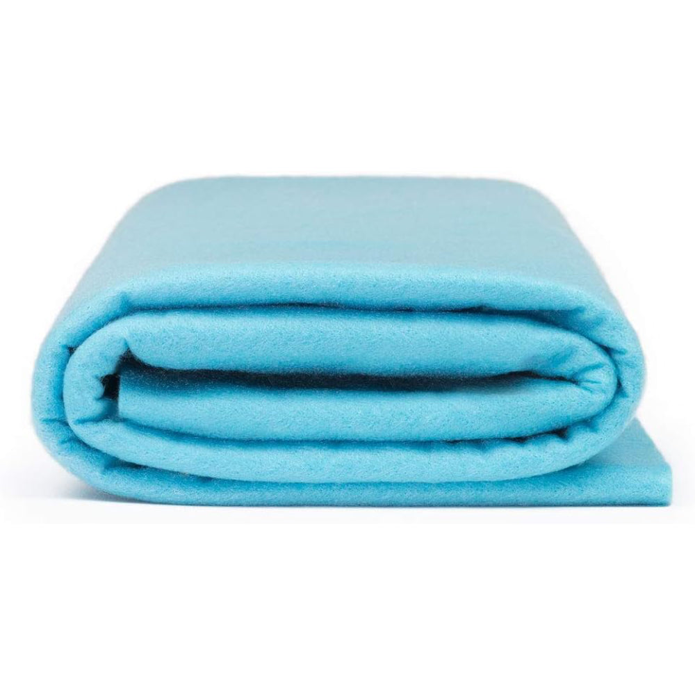 Light Blue Acrylic Felt Fabric - Light Blue, 72" Width, 1.6Mm Thick