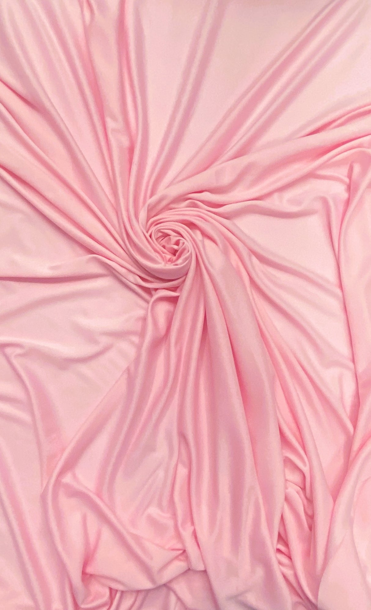 Stretch Lining Polyester Fabric - Light Pink, Matte Soft, 60" Width (1 Yard)