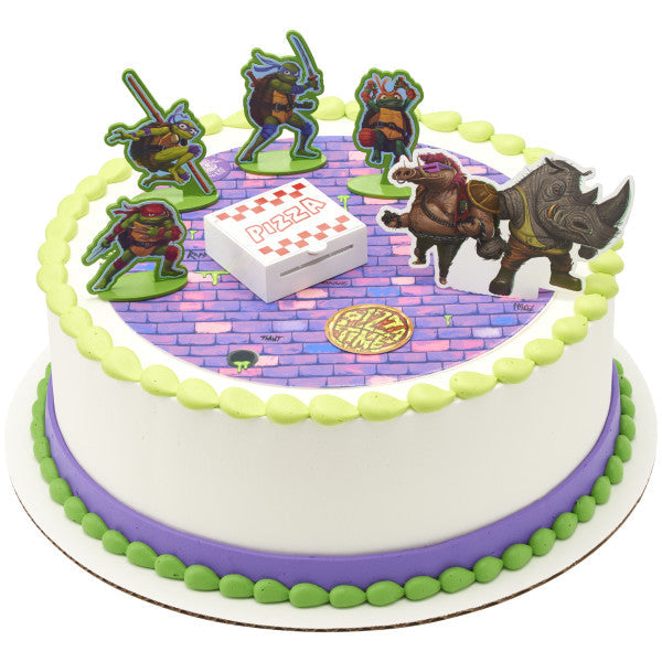 Teenage Mutant Ninja Turtles Pizza Power Cake Topper, 6-Piece