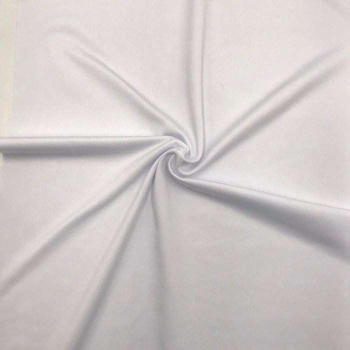 Moisture Management Spandex Jersey White