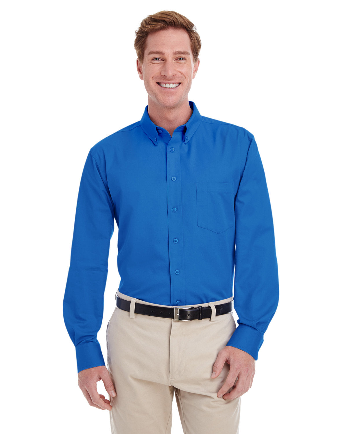 Men's Foundation Cotton Long-Sleeve Twill Shirt with Teflon™