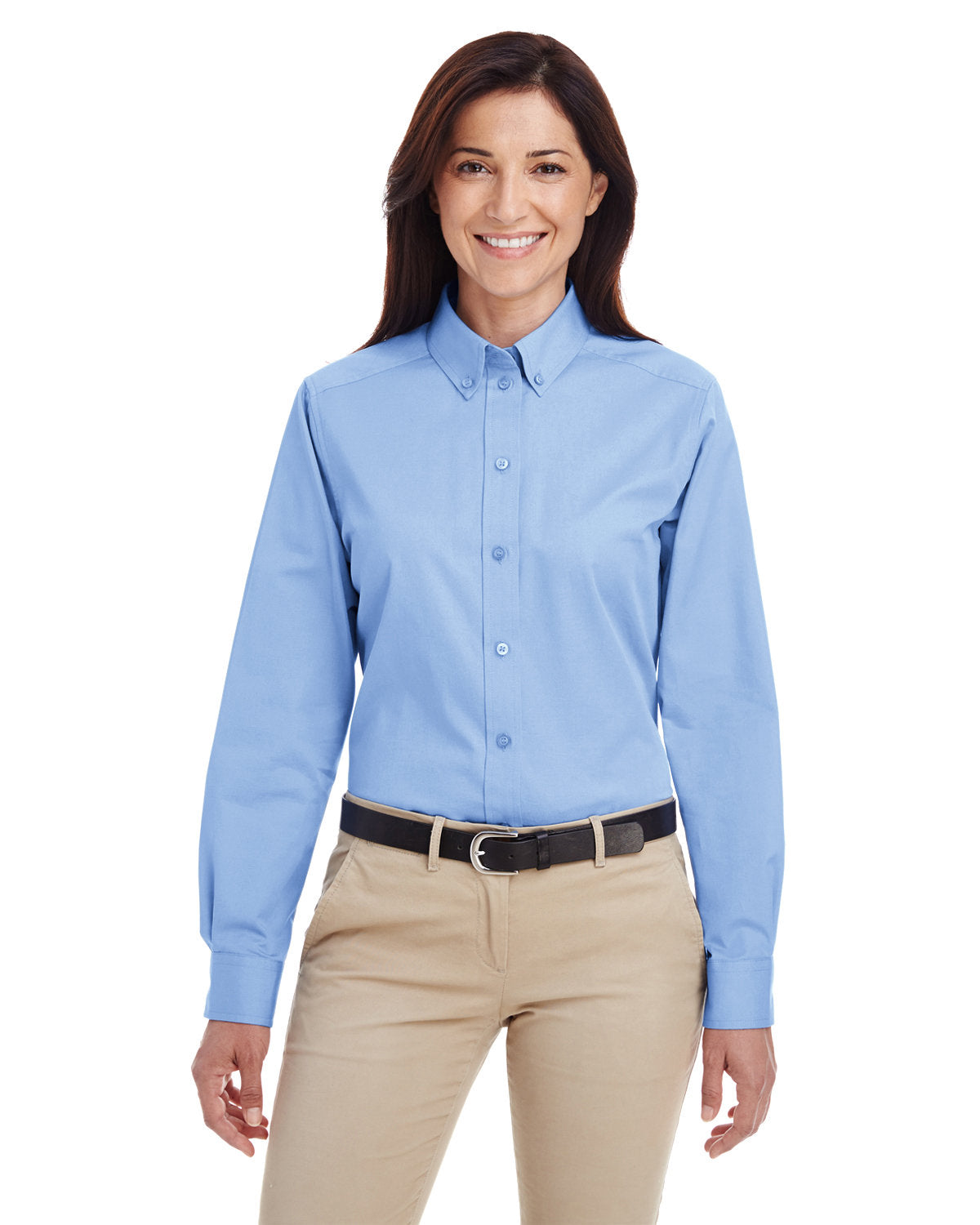 Ladies' Foundation Cotton Long-Sleeve Twill Shirt with Teflon™
