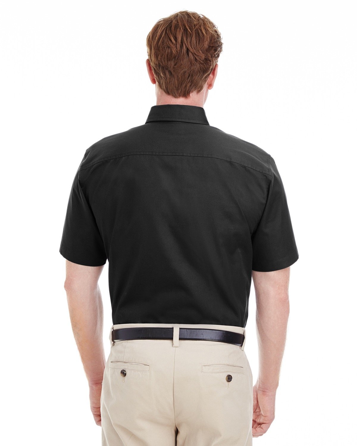 Men's Foundation Cotton Short-Sleeve Twill Shirt with Teflon™