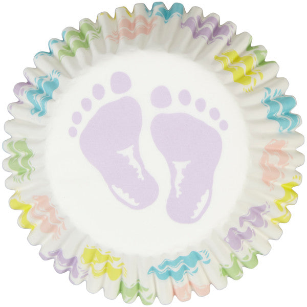 Wilton Baby Feet Cupcake Liners, 75-Count