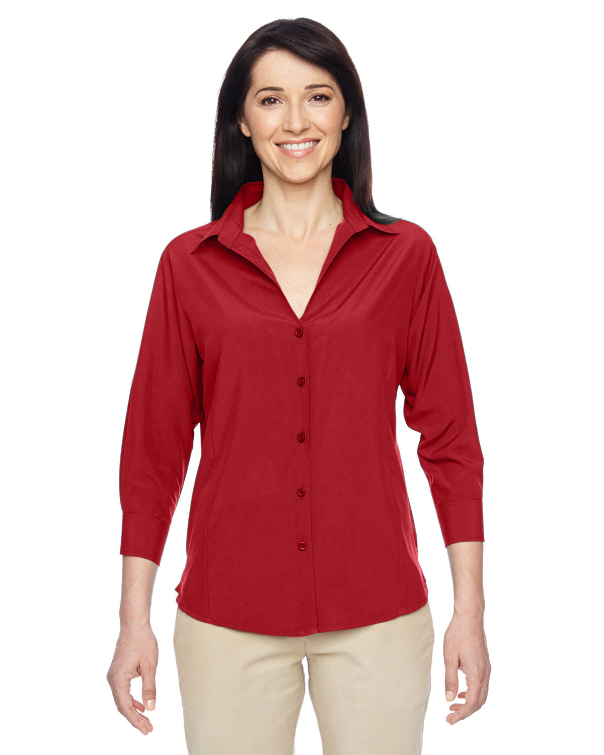 Ladies' Paradise Three-Quarter Sleeve Performance Shirt