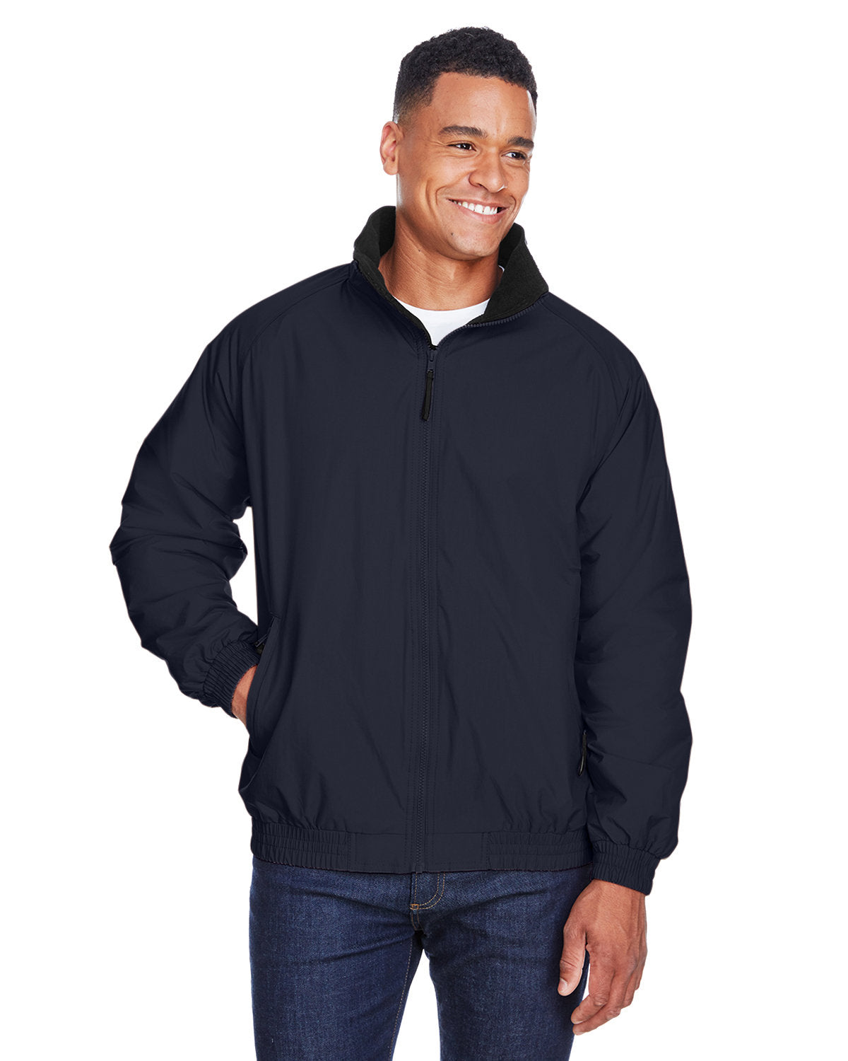 Adult Fleece-Lined Nylon Jacket
