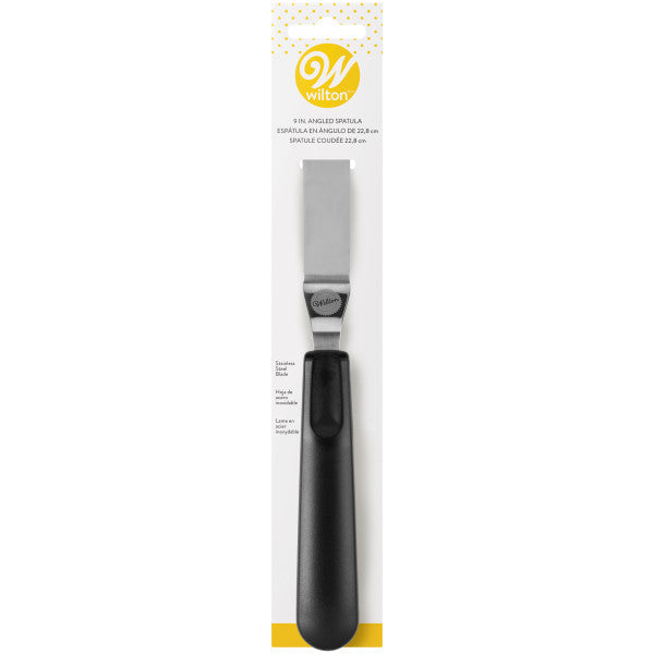 Wilton Angled Icing Spatula – 9 Inch Black Handle