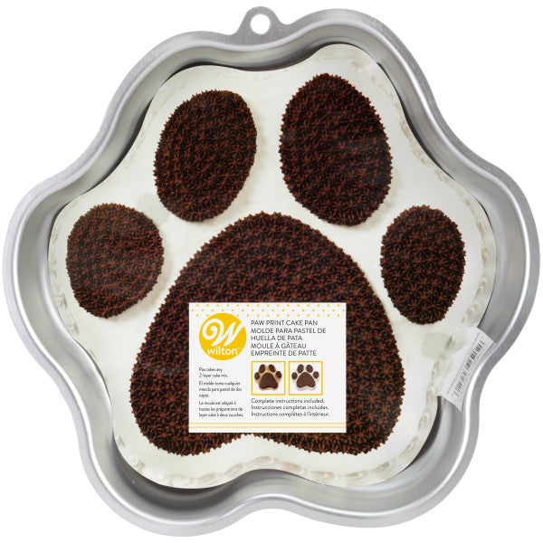 Wilton Animal Paw Print Cake Pan, Dog, Bear, Cat