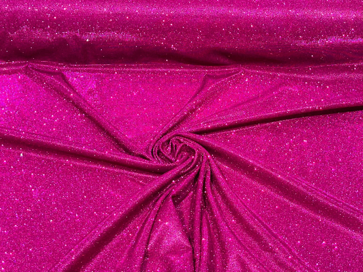 Magenta Moon Shadow Shimmer Glitter Fabric - Magenta Metallic Shimmer, 58/60" Width (1 Yard)