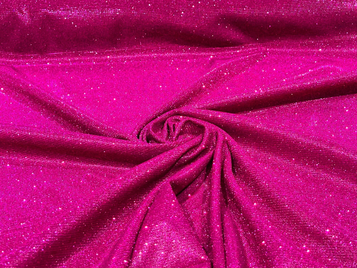 Magenta Moon Shadow Shimmer Glitter Fabric - Magenta Metallic Shimmer, 58/60" Width (1 Yard)