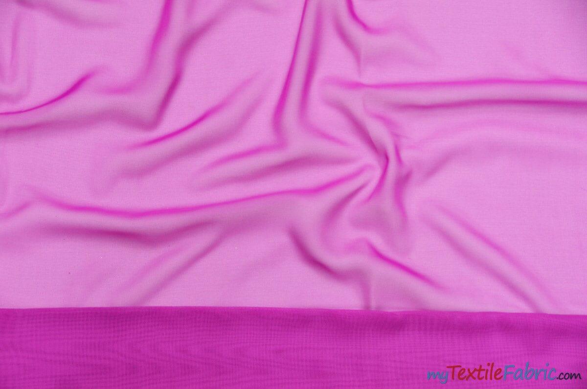 Polyester Chiffon Fabric - Super Soft, Flowy, Sheer, 58/60" Width, 100% Polyester (By The Continuous Yards & Bolts)