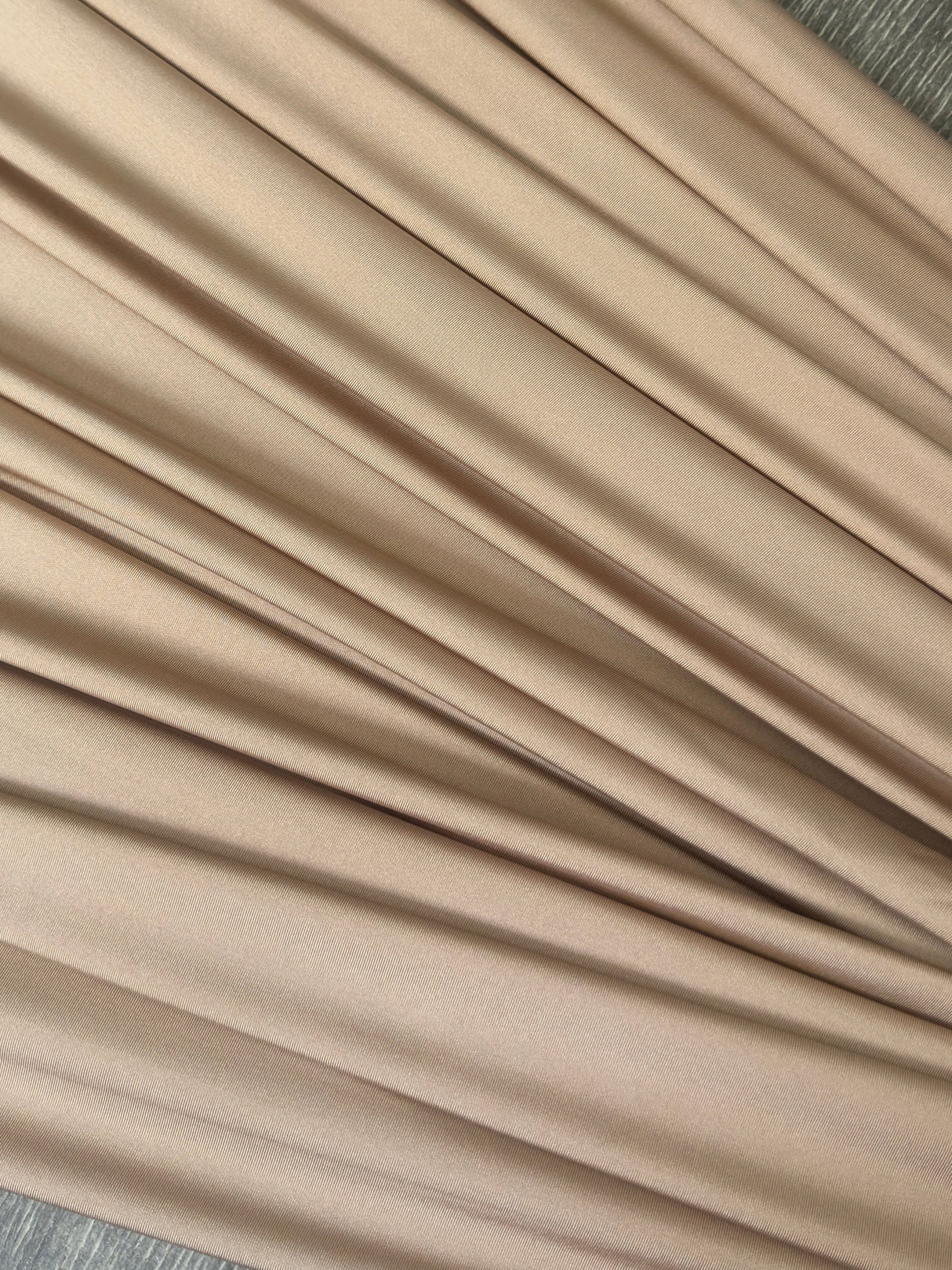 Shiny Yoga Nylon Spandex Champagne