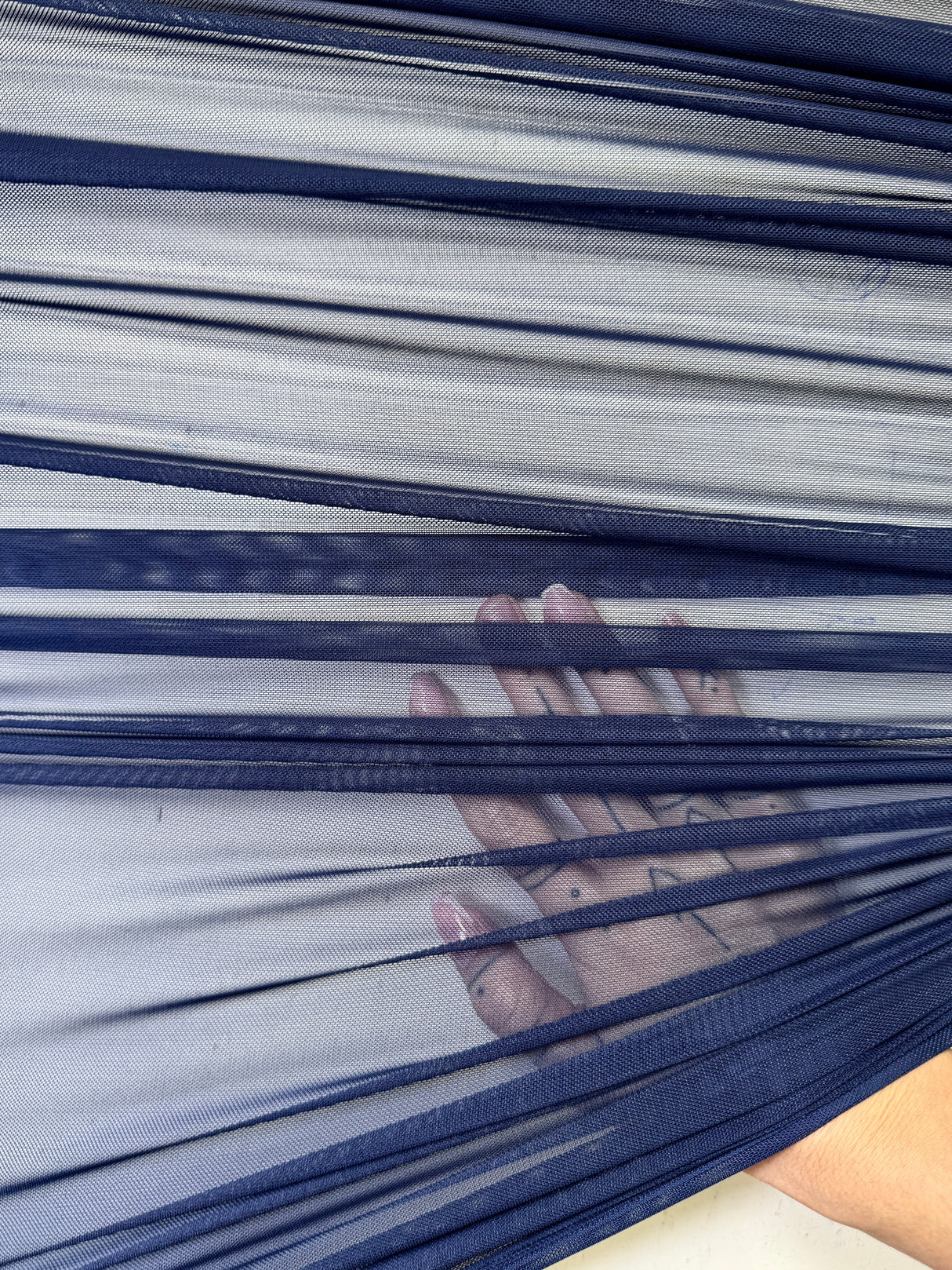 Navy 4-Way Stretch Power Mesh