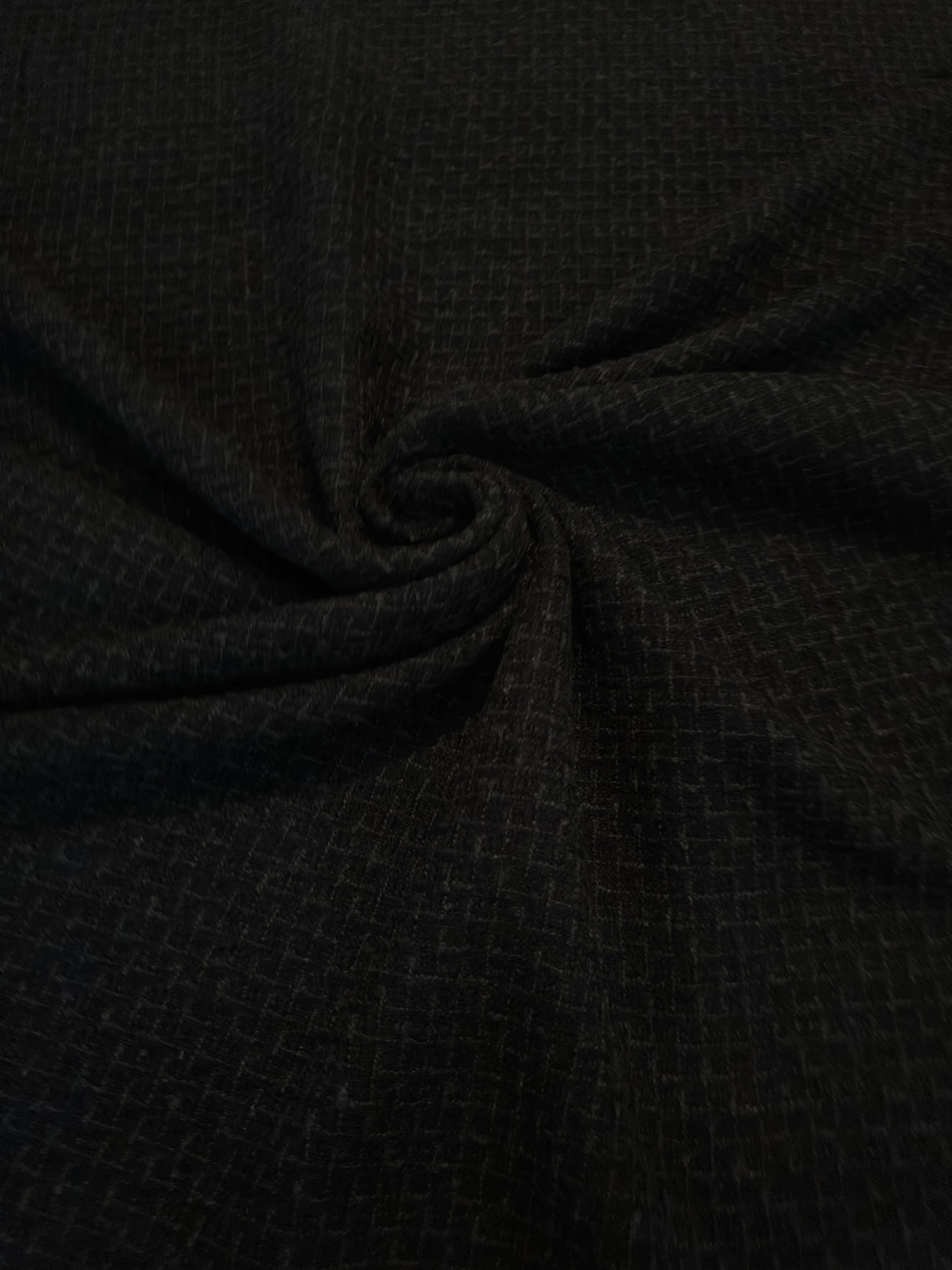 Black Chenille Tweed