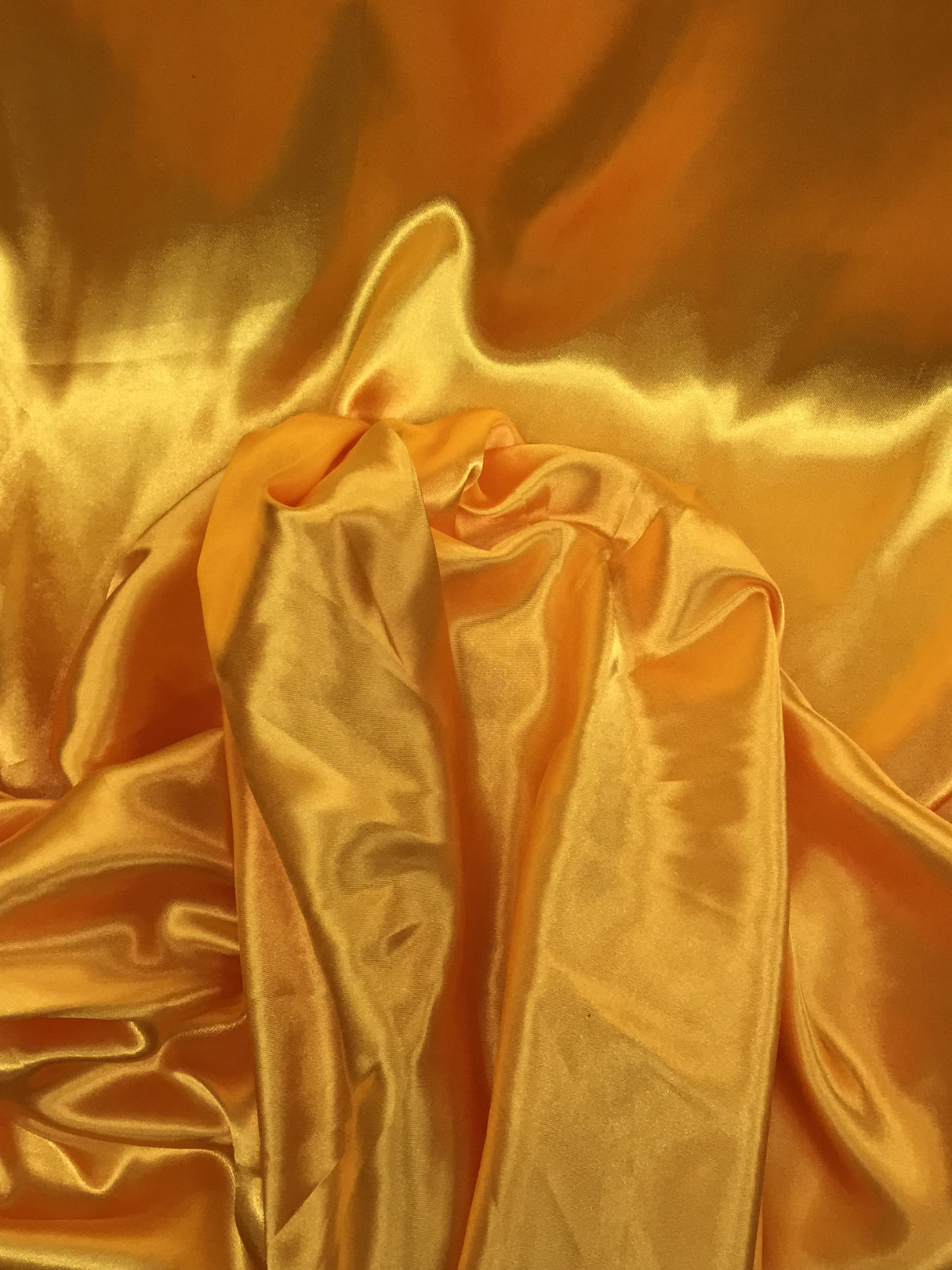 Mango Yellow Medium Satin Fabric - Mango Yellow, 58"-60" Wide (1 Yard)