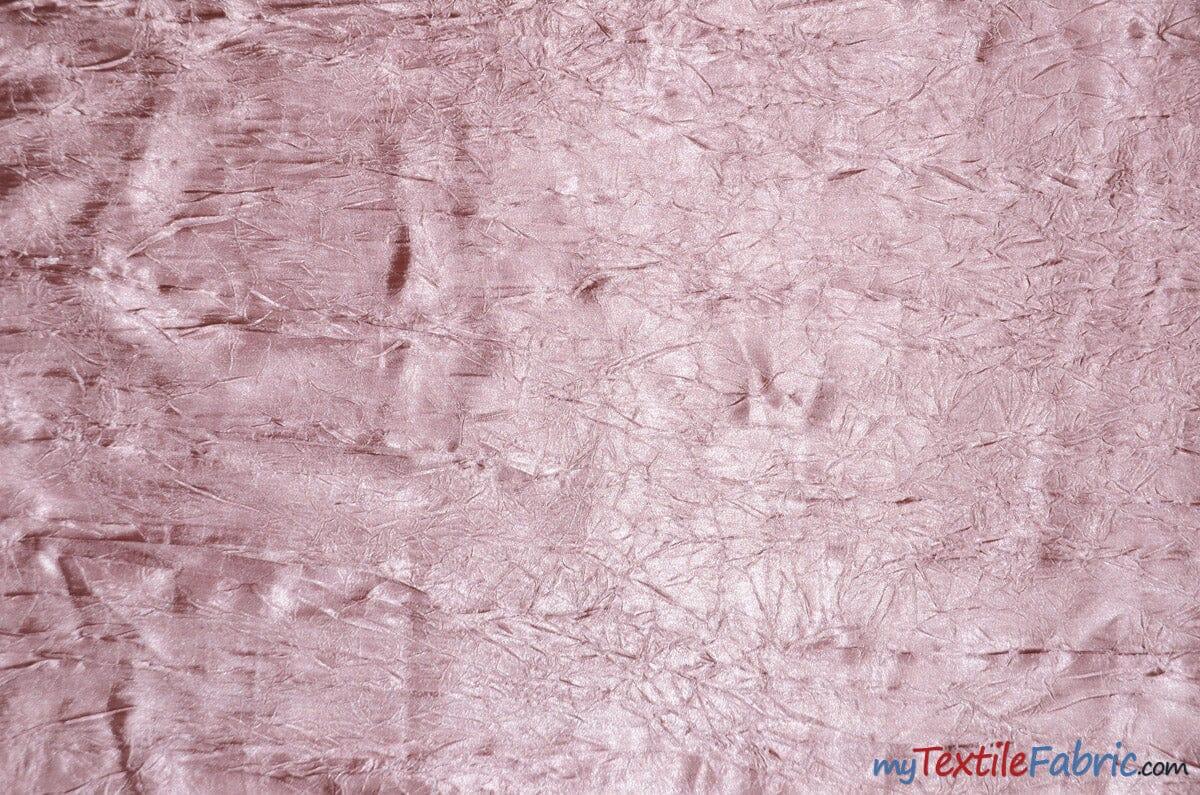 Silky Crush Satin Polyester Fabric - Crushed Charmeuse Satin, Multiple Colors, 54" Width (1 Yard)