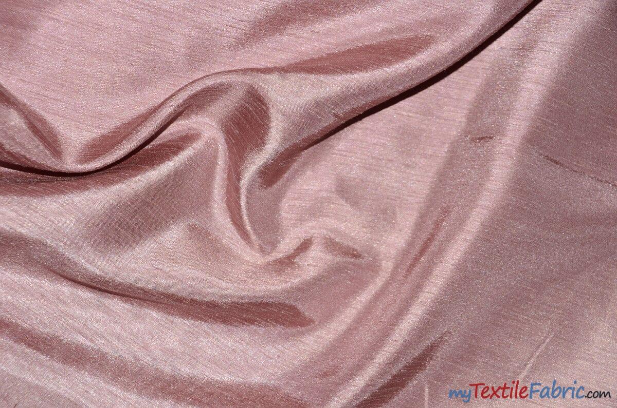 Shantung Satin Polyester Fabric - Reversible Satin Dupioni Silk, Multiple Colors, 58/60" Width (Yards, Bolts, Sample Swatches)