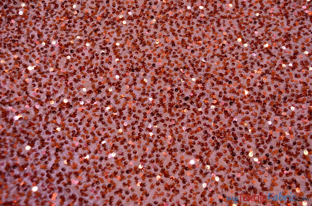 Glitz Sequins Taffeta Polyester Fabric - Raindrop Sequins, 54" Wide (1 Yard)
