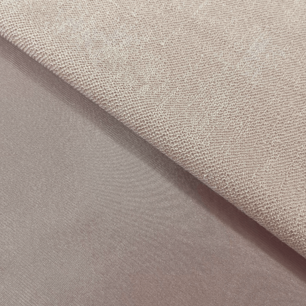 Satin Terry Polyester Fabric - Ice Gray, Ivory, Mauve, Navy, 53" Width (1 Yard)