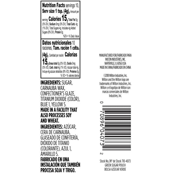 Wilton Green Sanding Sugar Sprinkles – 1.4 oz.