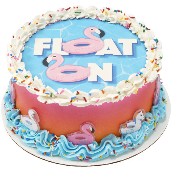 Pool Floaties Summertime Cupcake Toppers Cupcake Cake Decorating Rings 12 set